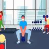 Aesthetic Gym Illustration paint by number