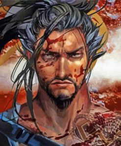 Hanzo Illustration paint by numbers