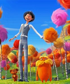 Lorax Animated Movie paint by numbers