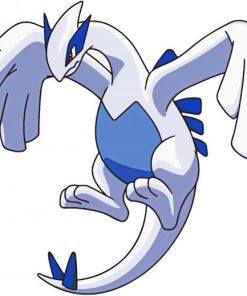 Lugia Animation Character paint by numbers