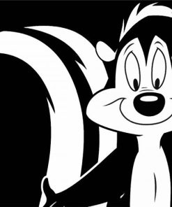 Pepe Le Pew Skunk Animation paint by numbers