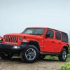 Red Jeep paint by numbers