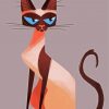 Aesthetic Siamese Cat Art paint by number