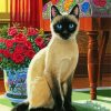 Aesthetic Siamese Kitty paint by number