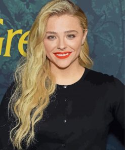 American Actress Chloe Grace Moretz paint by numbers