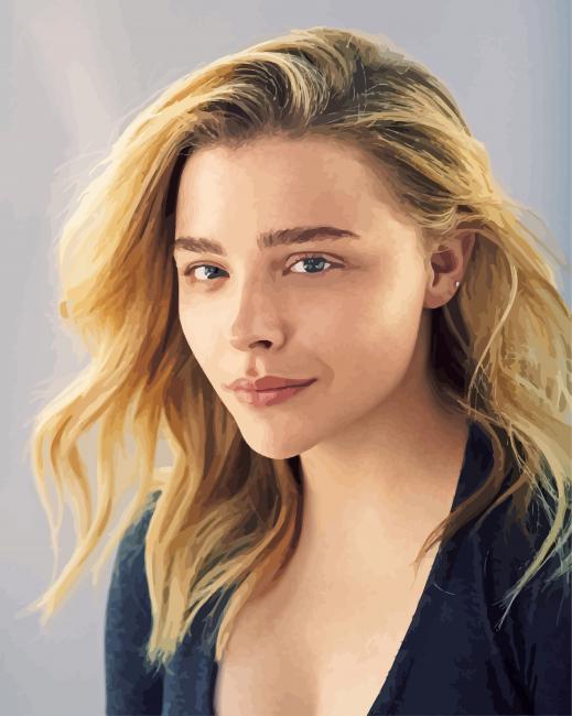USA Actress Chloe Moretz paint by numbers