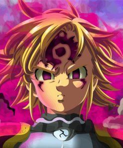 Anime Nanatsu Character paint by numbers