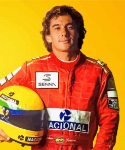 Ayrton Senna paint by number