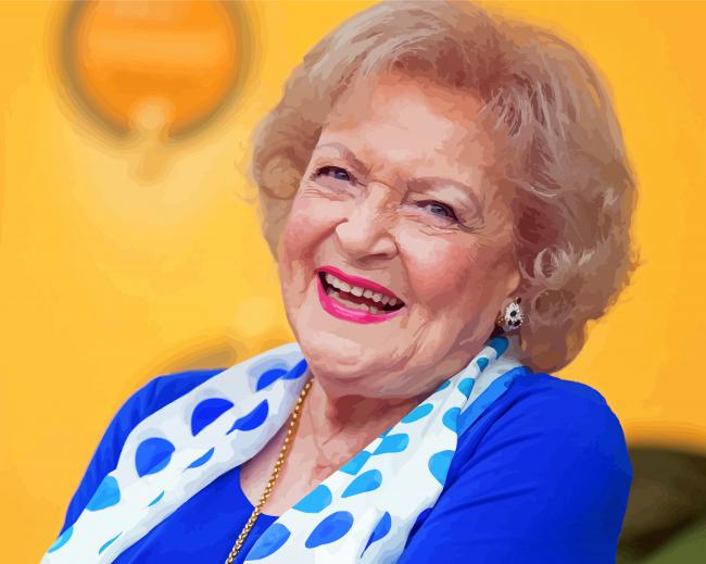 Betty White paint by number