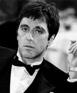 Black And White Al Pacino paint by number