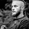 Black And White Ragnar Lothbrok paint by number