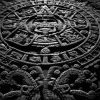 Black And White Mayan Calendar paint by number