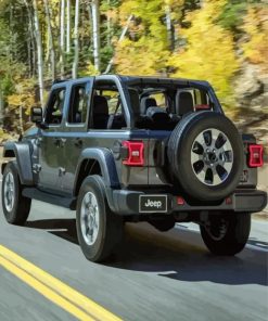 Black Jeep paint by numbers