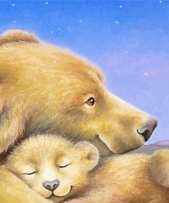 Brown Bears paint by numbers