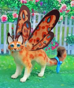 Butterfly Cat paint by numbers