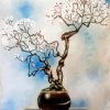 Cherry Blossom Bonsai paint by numbers