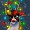 Christmas Reindeer paint by number