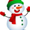 Christmas Snowman paint by number