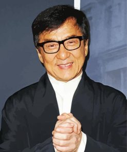 Classy Jackie Chan Actor paint by numbers