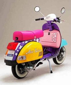 Colorful Scooter paint by number