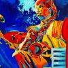 Colorful Saxophone Man paint by number