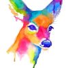 Colorful Splatter Doe paint by number