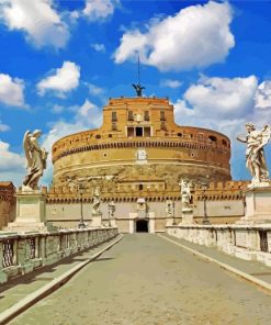 Cool Castel Sant Angelo Vatican paint by number