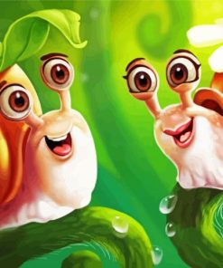 Couple Snails paint by numbers