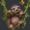 Cute Sloth Animal Art paint by numbers