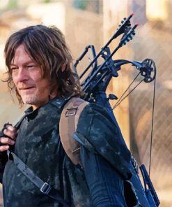 Daryl Dixon From The Walking Dead paint by numbers