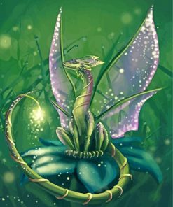 Fantasy Fairytail Dragon paint by numbers