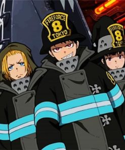 Fire Force paint by numbers