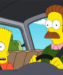 Flanders And Bart paint by numbers