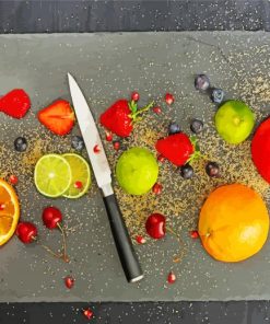 Food Fresh Fruits paint by number