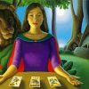 Fortune Teller And Lion paint by numbers