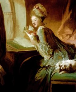 Fragonard The Love Letter paint by numbers