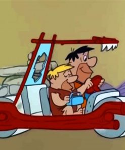 Flintstones Fred And Barney paint by numbers