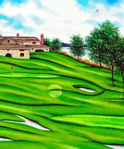 Golf Scenes Art paint by numbers