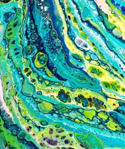 Green Geode paint by number