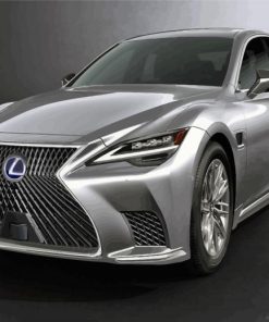 Dark Grey Lexus Car paint by numbers