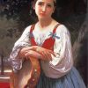 Gypsy Girl With A Basque paint by number