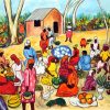 Haitian Market Art paint by numbers