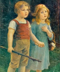 Hansel And Gretel Otto Lingner paint by numbers