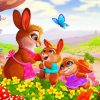Happy Bunnies Family paint by numbers