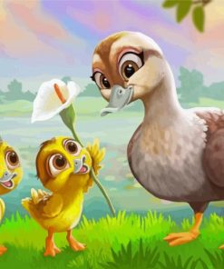 Happy Ducks Family paint by numbers