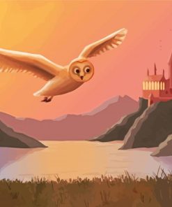 Hedwig Hogwarts paint by number