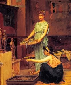 John William Waterhouse The Household Gods paint by number