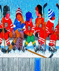 Little Hockey Players paint by number