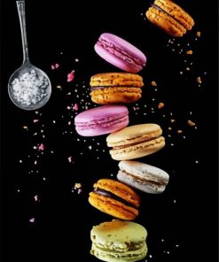 Macarons Sweets paint by numbers