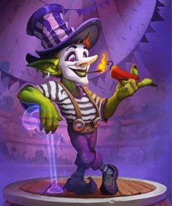 Magician Mime paint by numbers